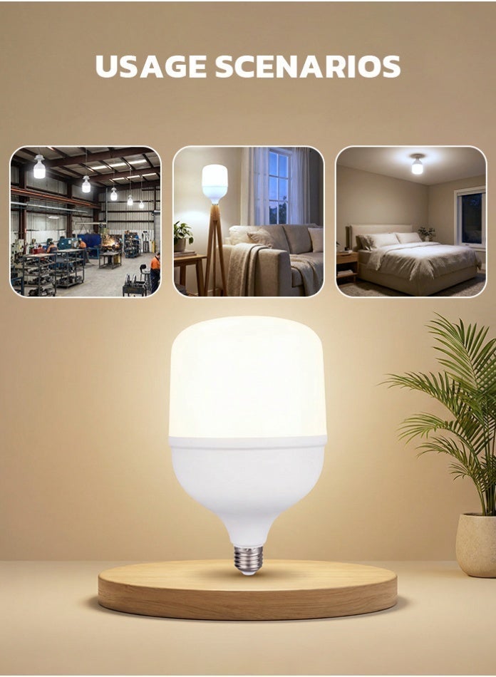 Max 60W LED Bulb E27 Cool White 5000LM High-Brightness Lamp 6500K - Image 4